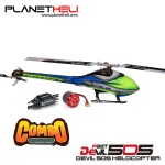 ALZRC - Devil 505 FAST FBL COMBO Motor dan ESC - Silver-Upgrade Canopy Version QQ